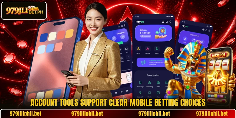 Account tools support clear mobile betting choices