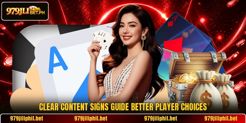 Clear content signs guide better player choices