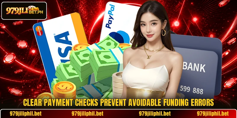 Clear payment checks prevent avoidable funding errors