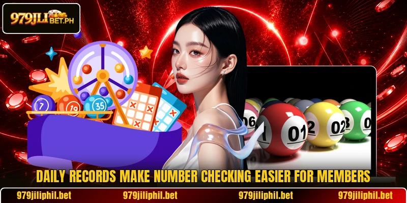 Daily records make number checking easier for members