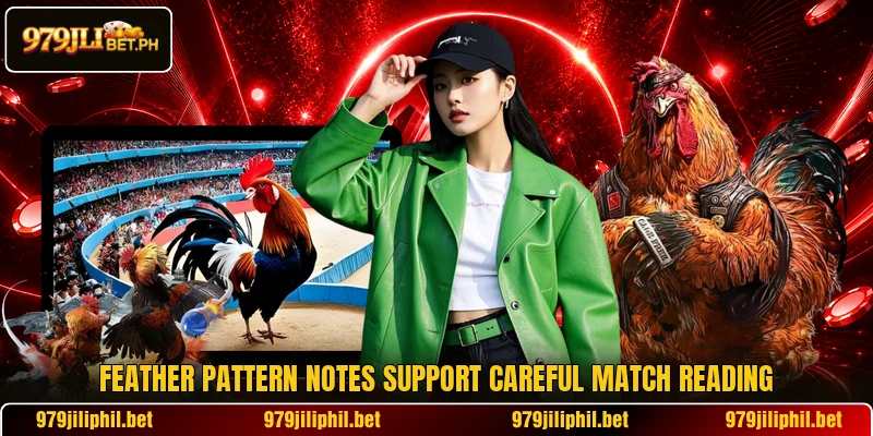 Feather pattern notes support careful match reading