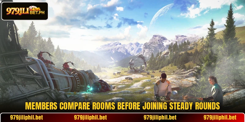 Members compare rooms before joining steady rounds