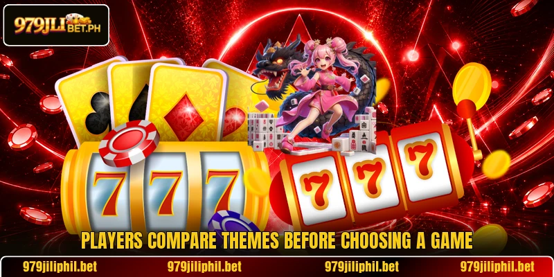 Players compare themes before choosing a game