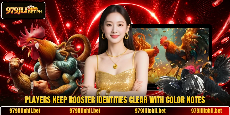 Players keep rooster identities clear with color notes
