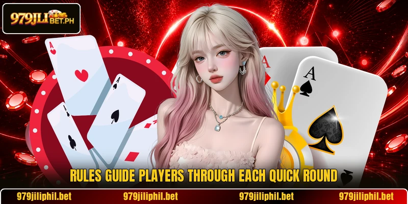 Rules guide players through each quick round