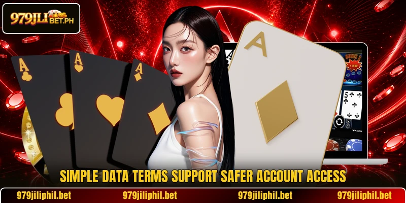 Simple data terms support safer account access