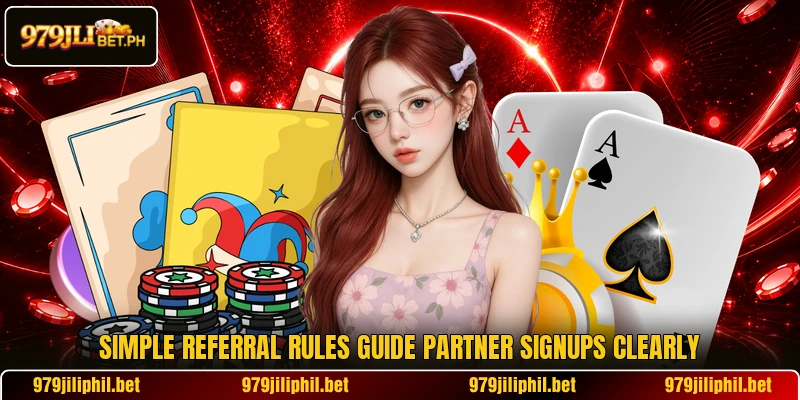 Simple referral rules guide partner signups clearly