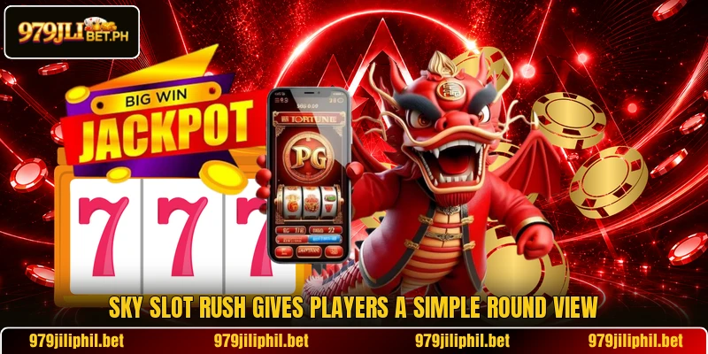 Sky Slot Rush gives players a simple round view