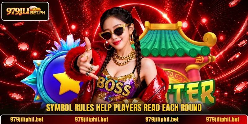 Symbol rules help players read each round Symbol rules help players read each round