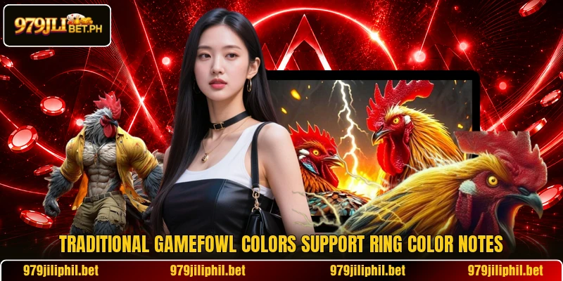 Traditional gamefowl colors support ring color notes