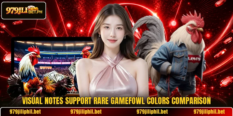 Visual notes support rare gamefowl colors comparison